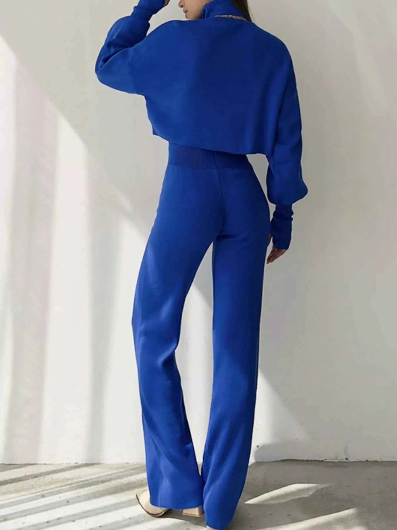 Turtleneck Long Sleeve Top & Pants Set