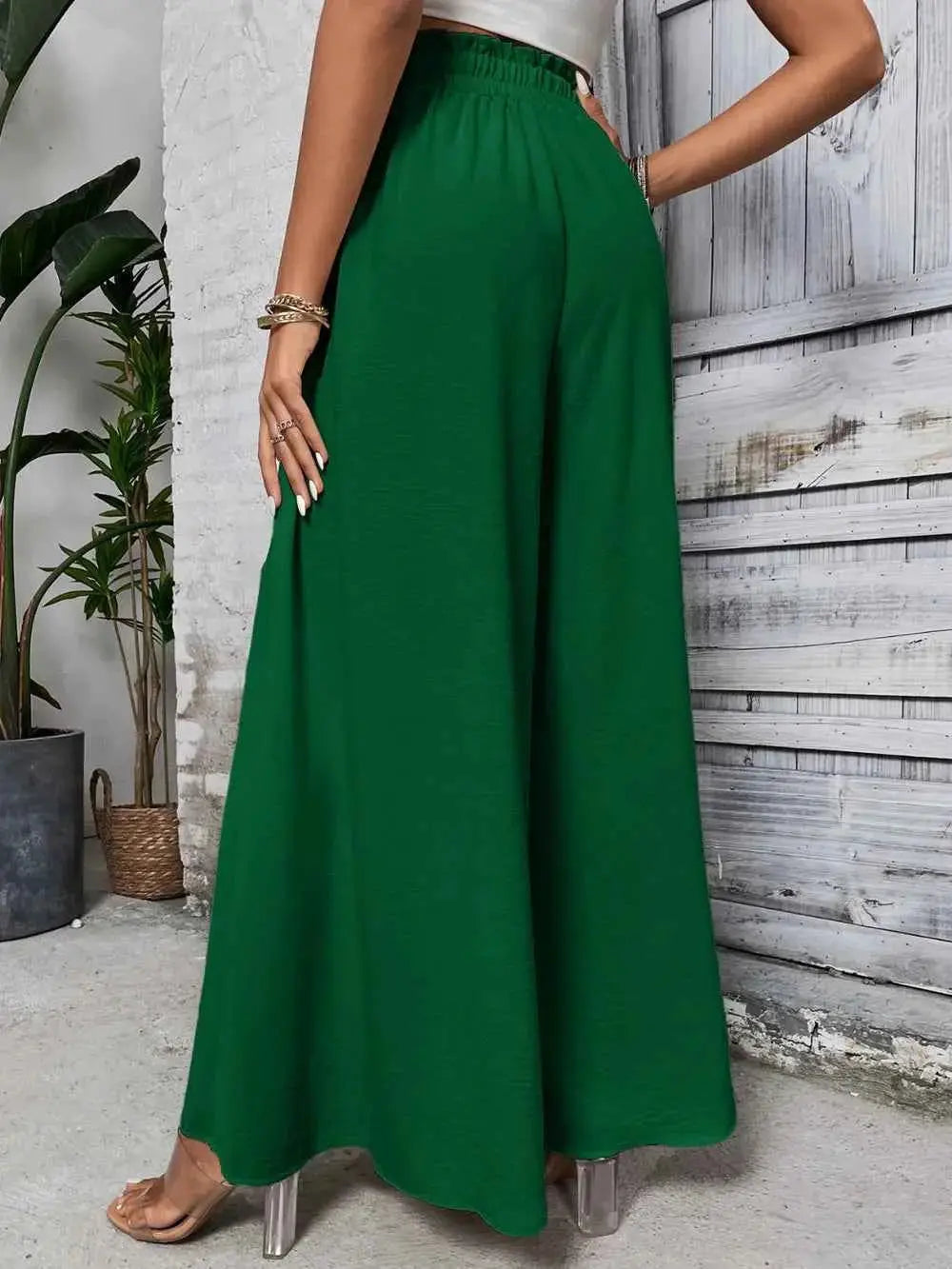 High Waist Wide Leg Pants