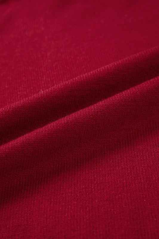 Lace Trim Patchwork Buttoned Cuff Sweater