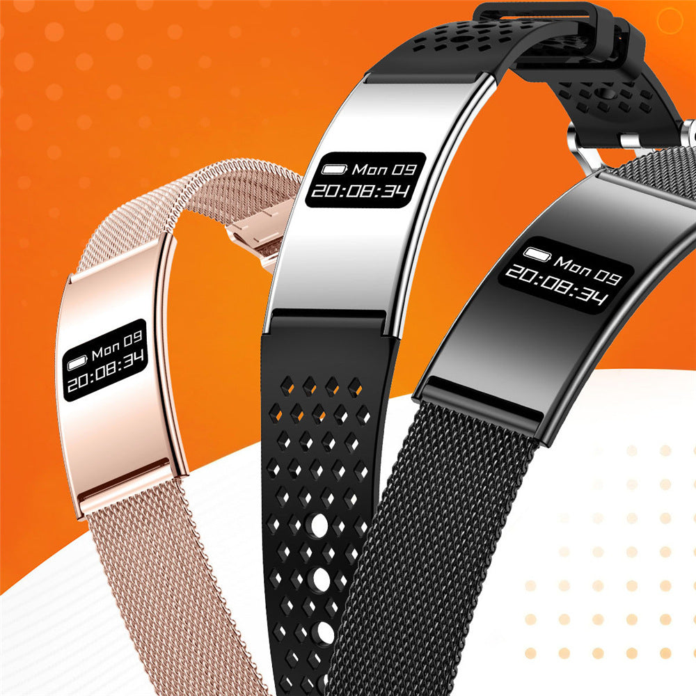 Smart Bracelet, Ultra-Thin Sports Band with Heart Rate, Blood Oxygen, Sleep & Female Menstrual Cycle Health Monitoring