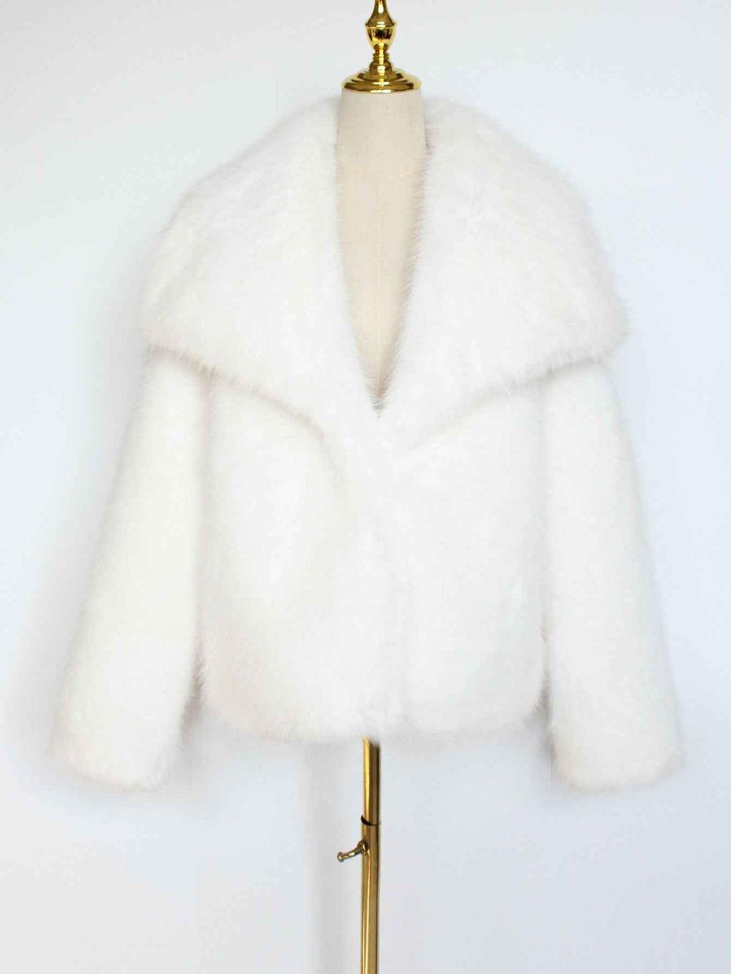 Imitation fur coat top women's short woolen coat made of synthetic fur