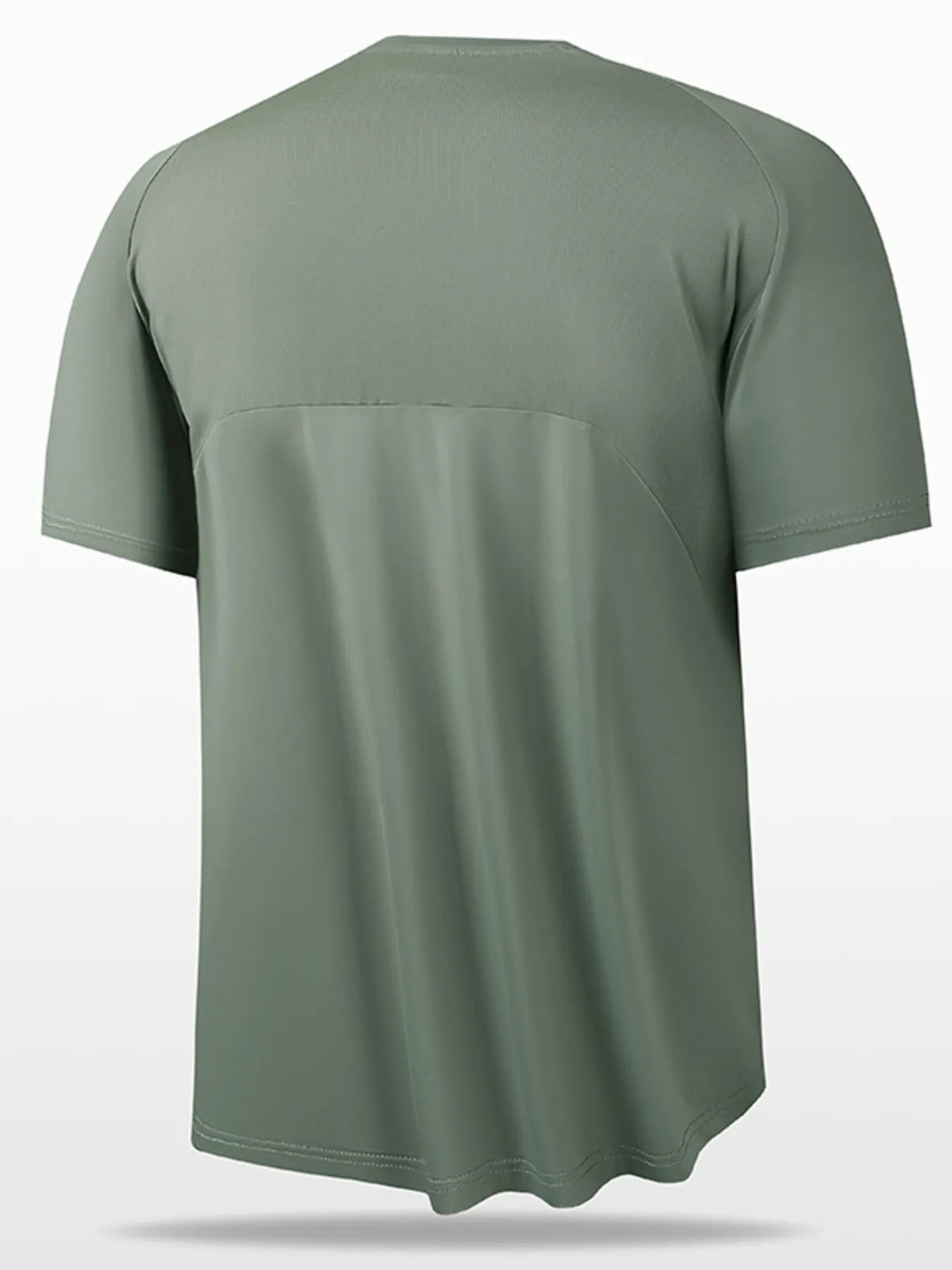 Men's Full Size Round Neck Short Sleeve T-Shirt.