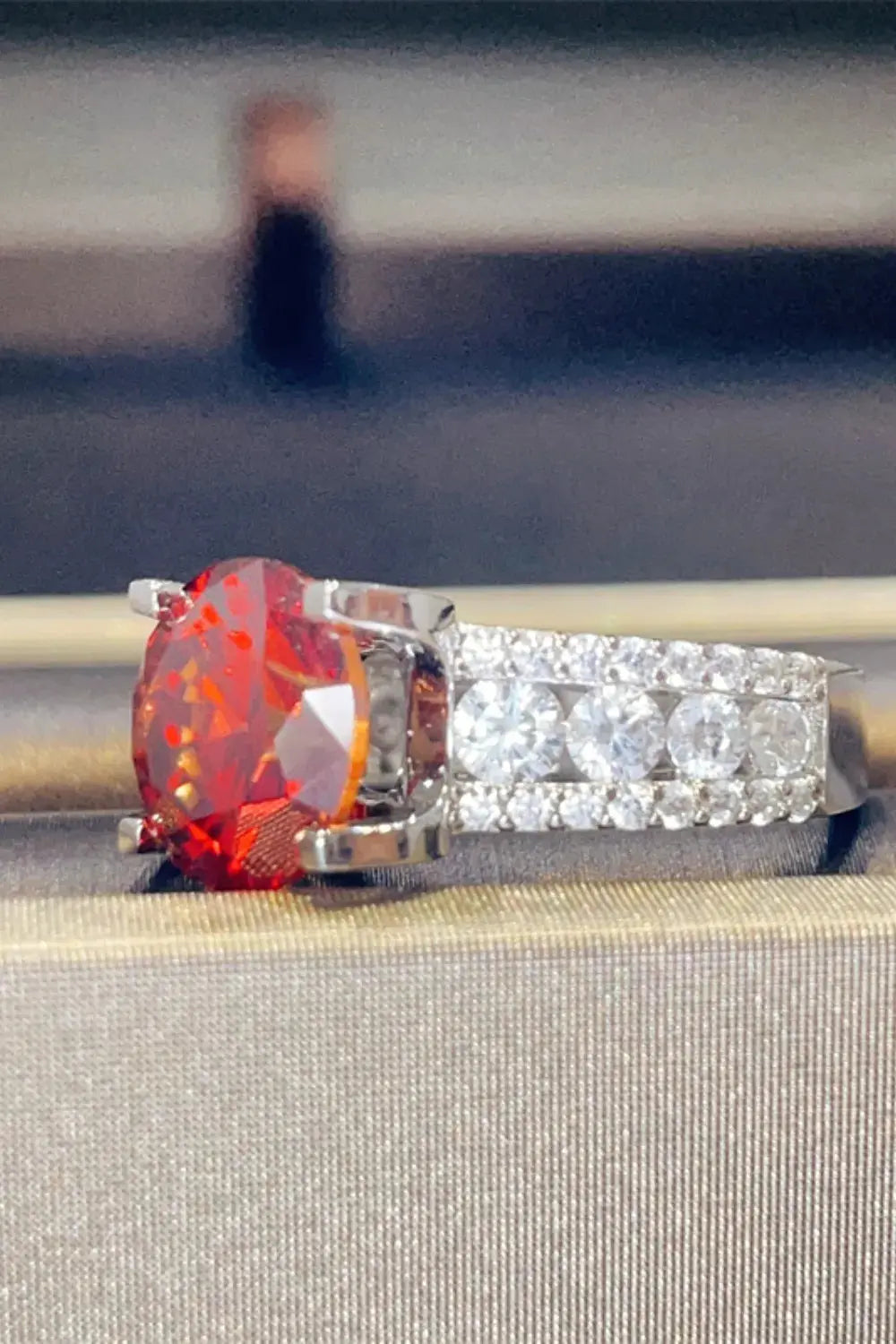 5 Carat Moissanite 925 Sterling Silver Ring.