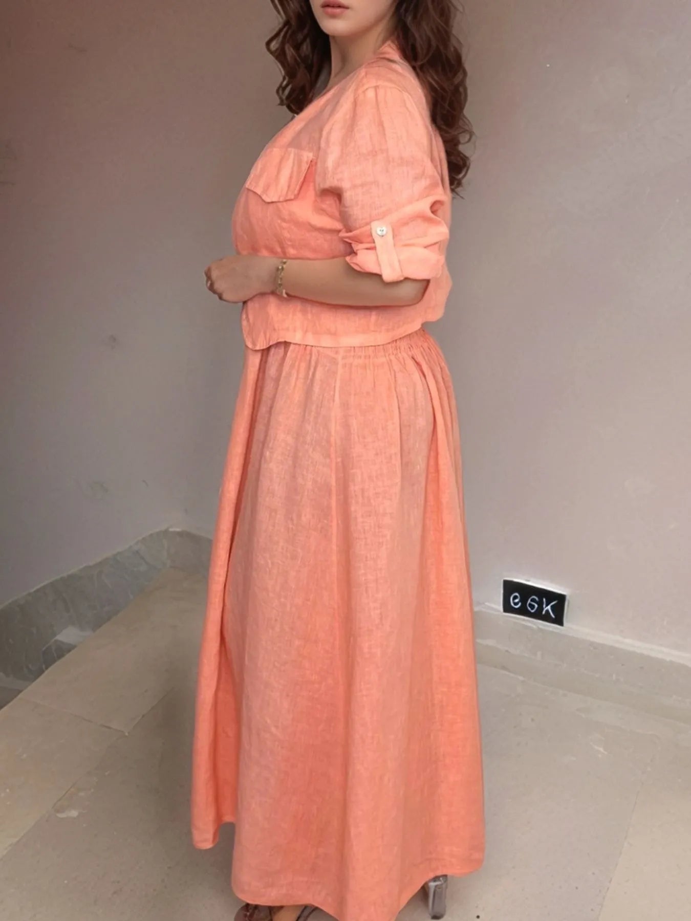 Full Size Smocked Cami Dress and Jacket Set Plus Size.