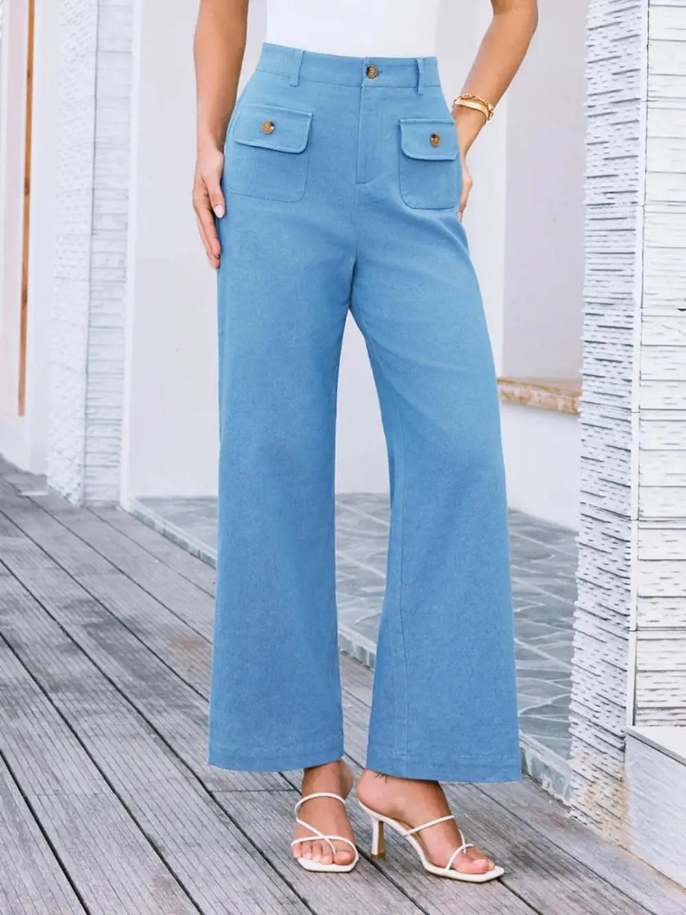 High Waist Wide Leg Pants.