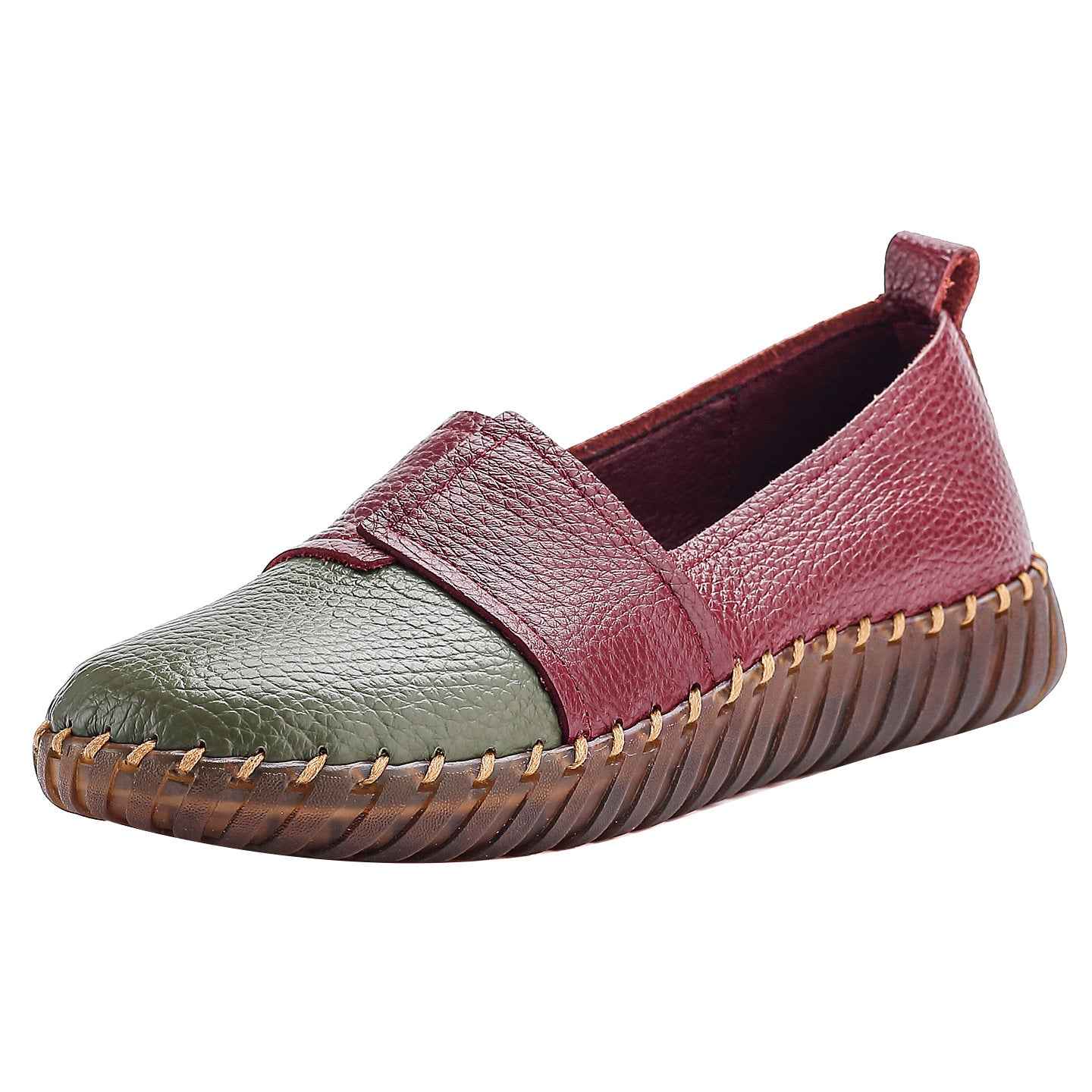 Leather soft sole one foot soft cowhide women's shoes comfortable single shoe