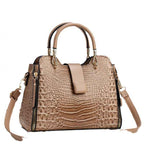 Crossbody Bag for Women with Crocodile Pattern, Large Capacity, Casual Tote Bag, Shoulder Bag for Daily Use