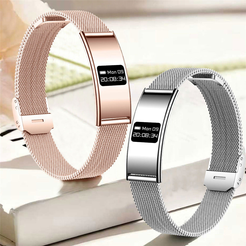 Smart Bracelet, Ultra-Thin Sports Band with Heart Rate, Blood Oxygen, Sleep & Female Menstrual Cycle Health Monitoring
