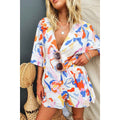 Casual Collar Loose Vacation Elastic Waist Two-Piece Set