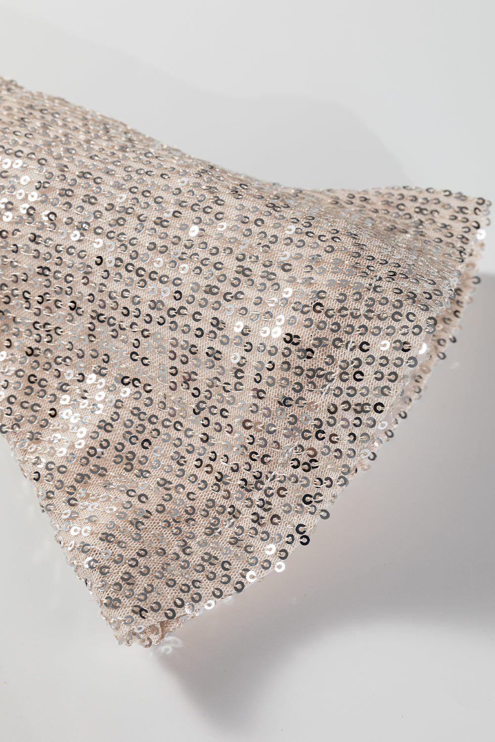 Jet Stream Sequin Mock Neck Drape Open Back Bell Sleeve Top Dear-Lover Dropshipping