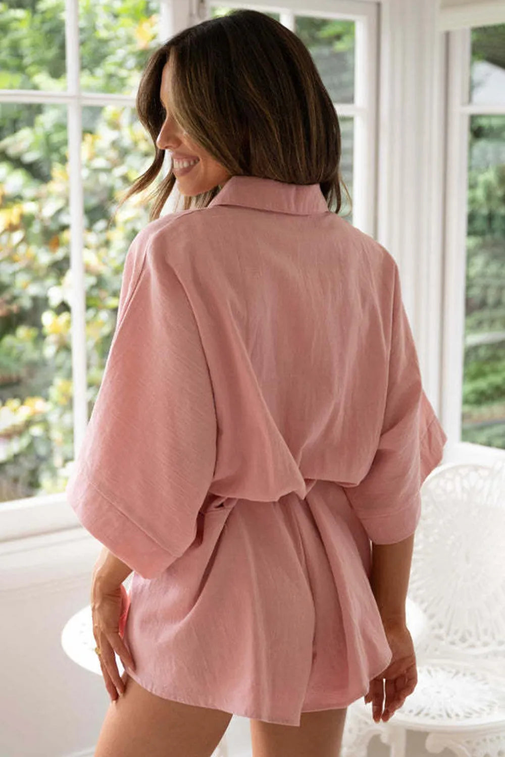 Collared Neck Romper.