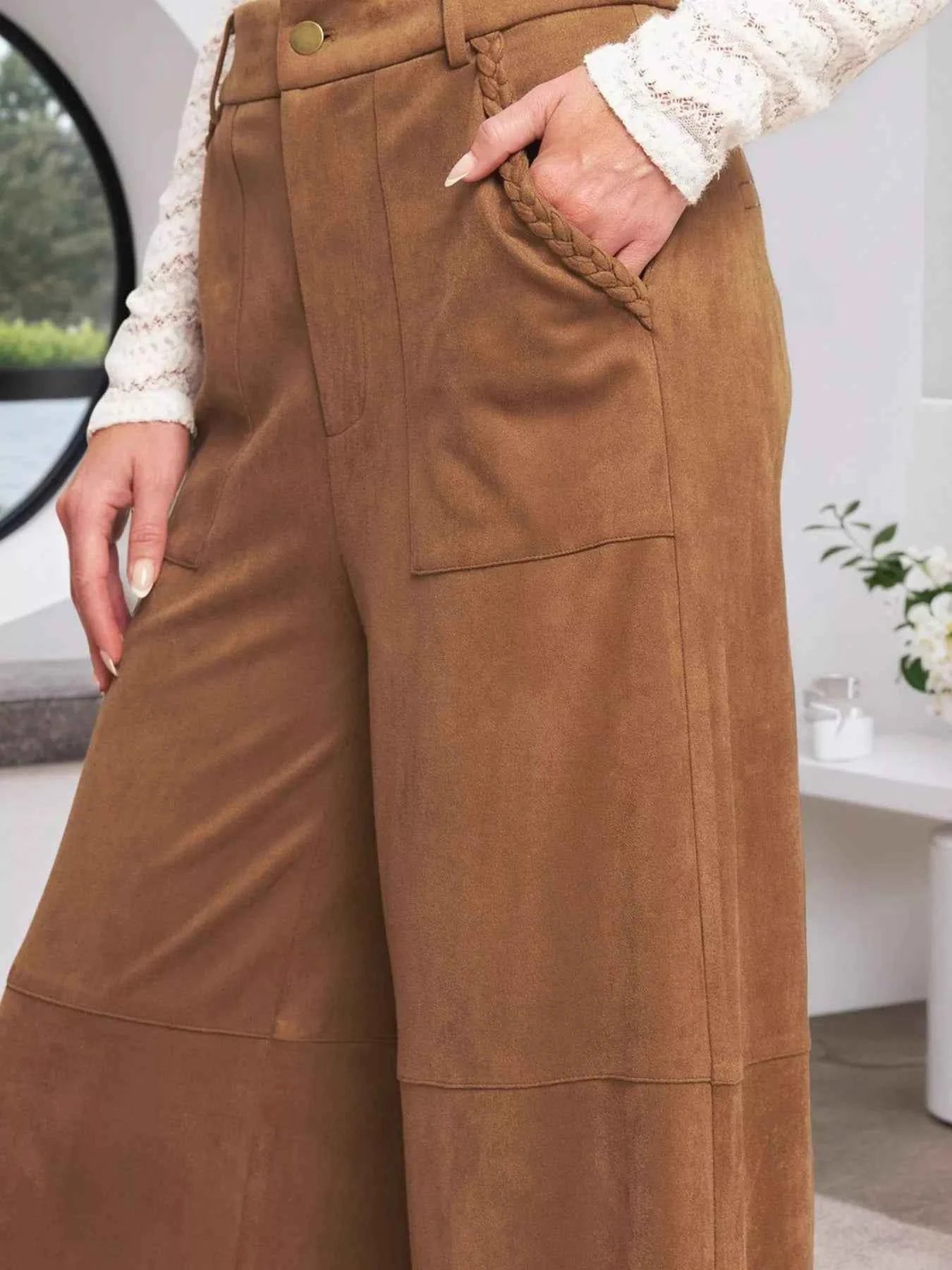 High-Waisted Wide Leg Pants.