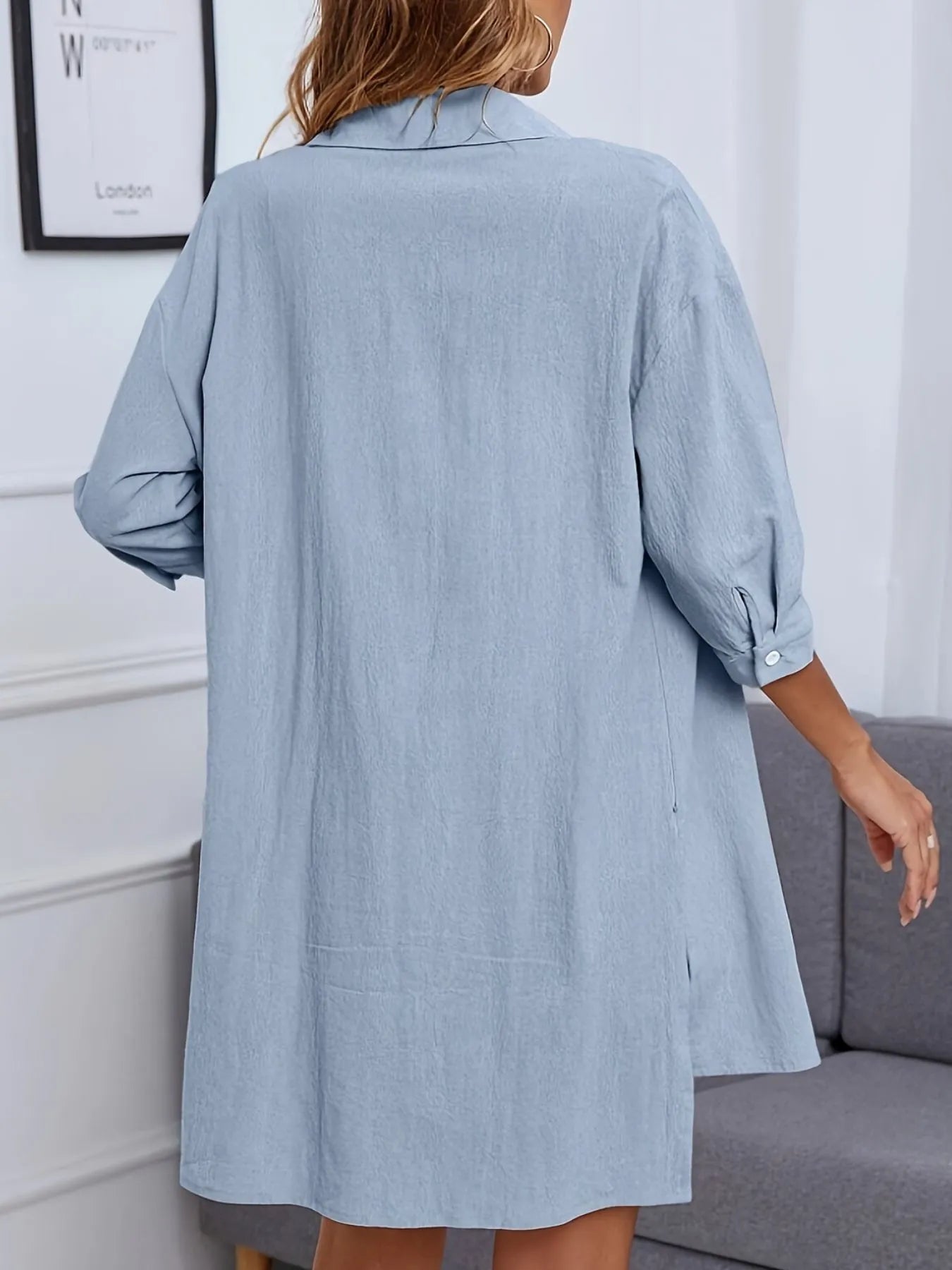 Button Up Shirt and Shorts Set.