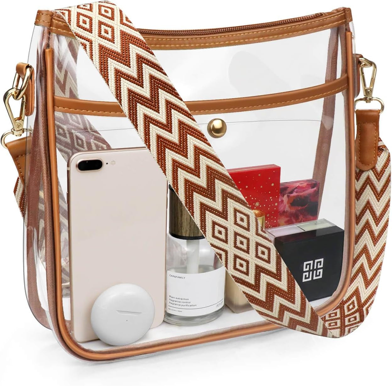 COROMAY Clear Purse for Women, Clear Bag Stadium Approved, Transparent Crossbody Bag