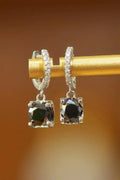 2 Carat Moissanite 925 Sterling Silver Drop Earrings.