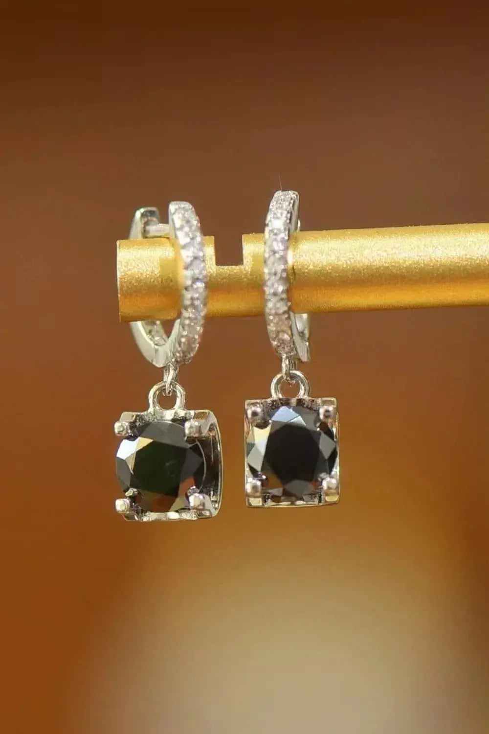 2 Carat Moissanite 925 Sterling Silver Drop Earrings.