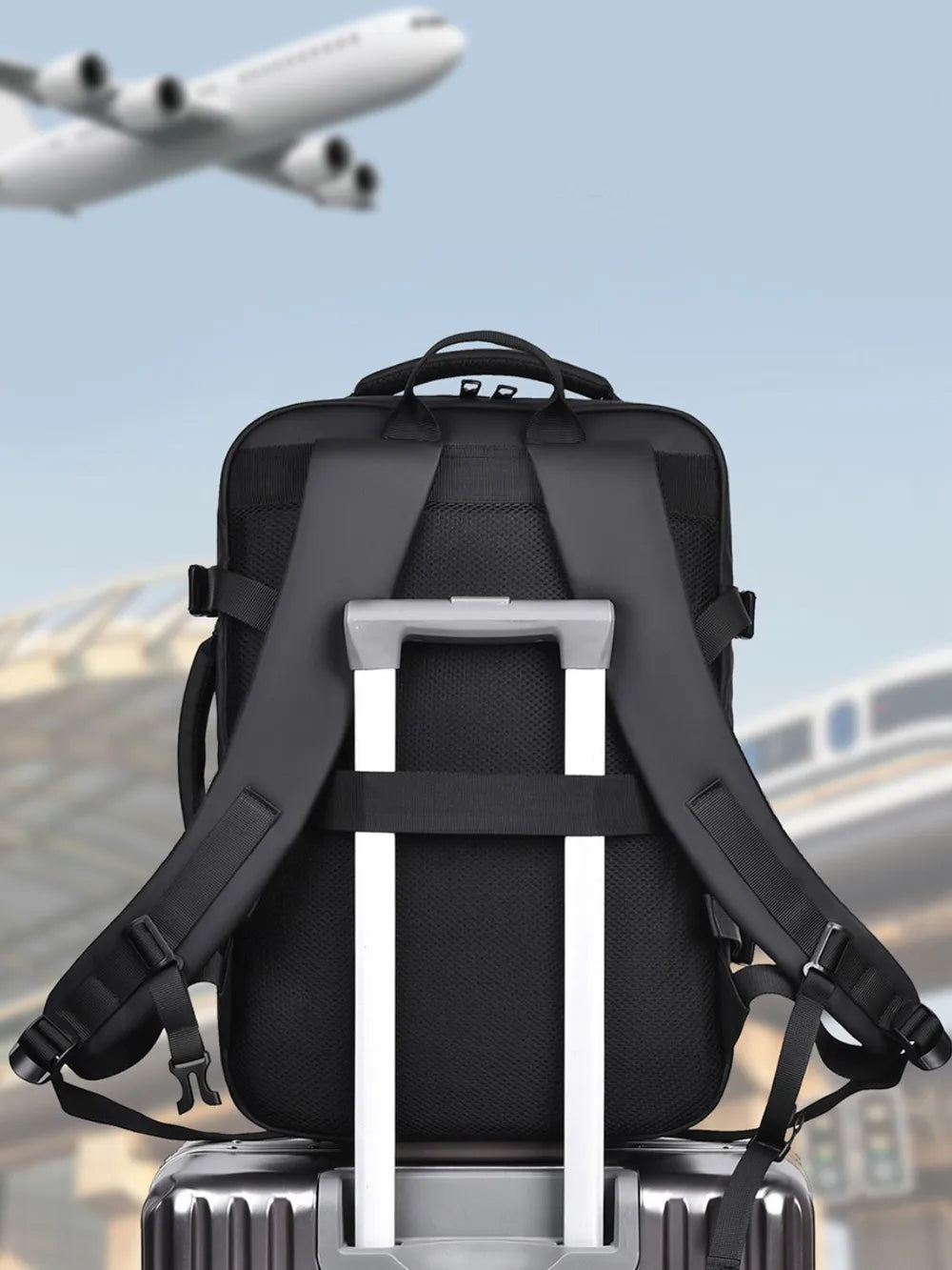 Multi-Pockets Adjustable Straps Backpack Bag.