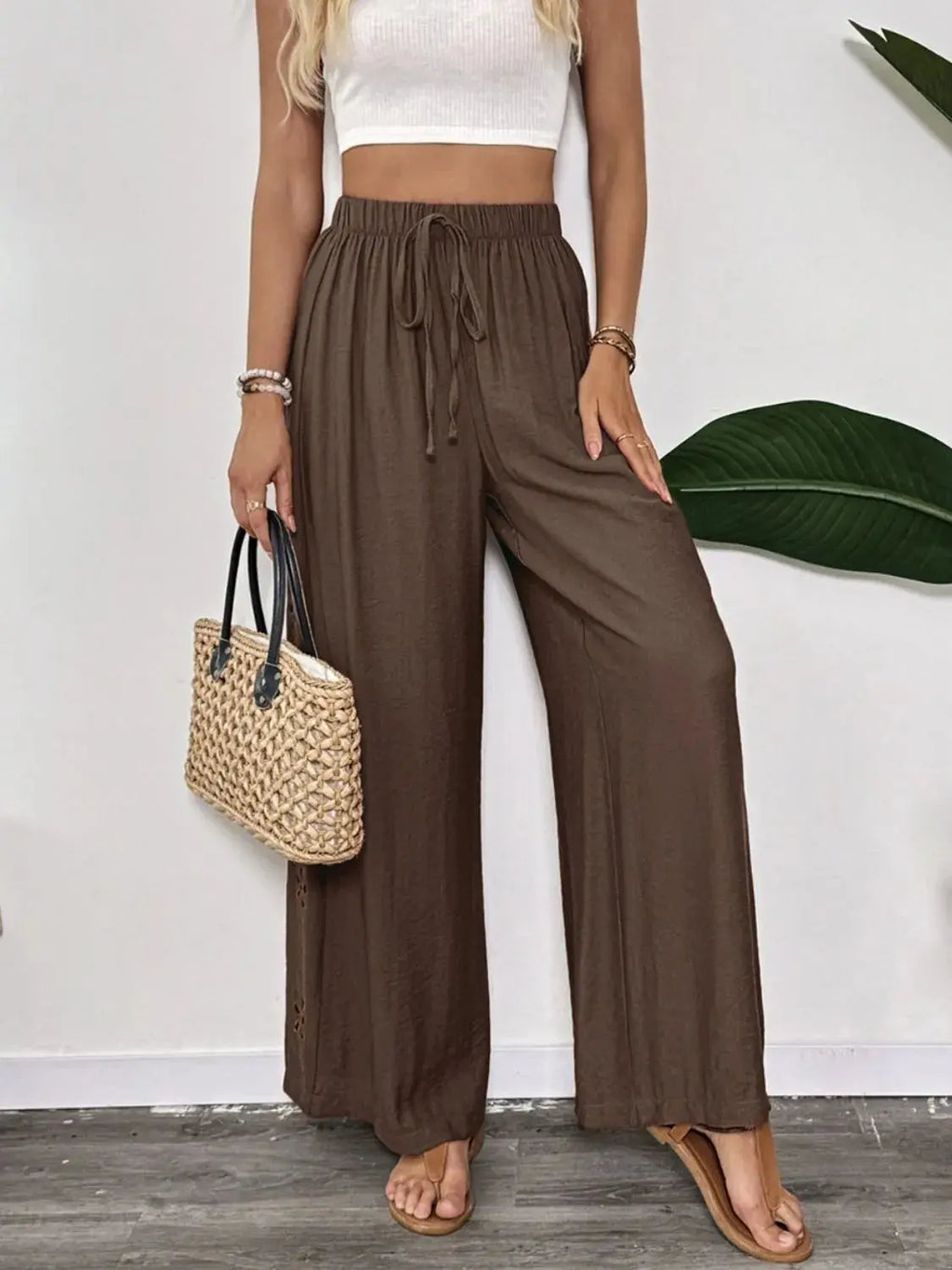 Casual Wide Leg Pants.