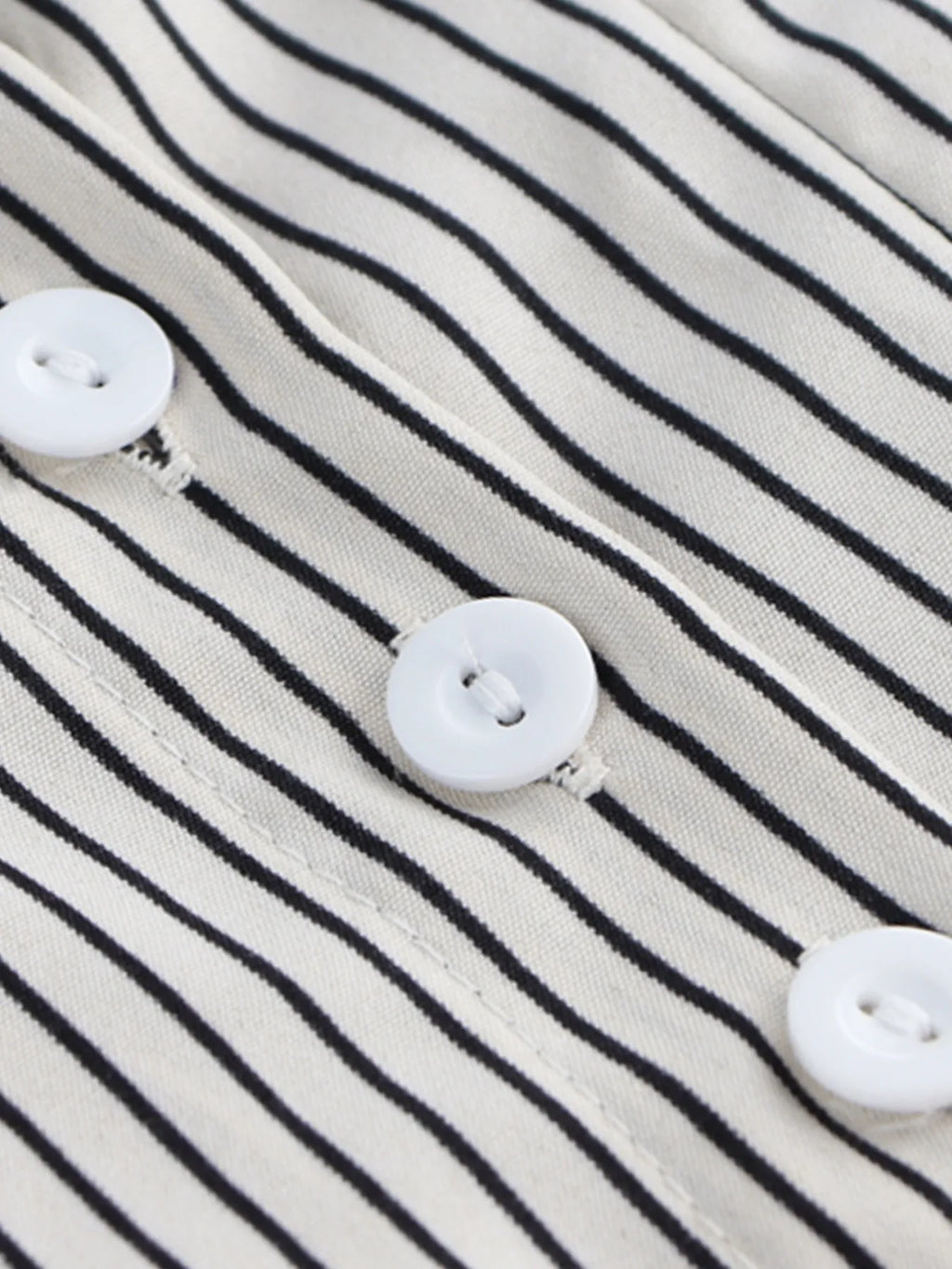 Striped Short Sleeve Button-Up Shirt.