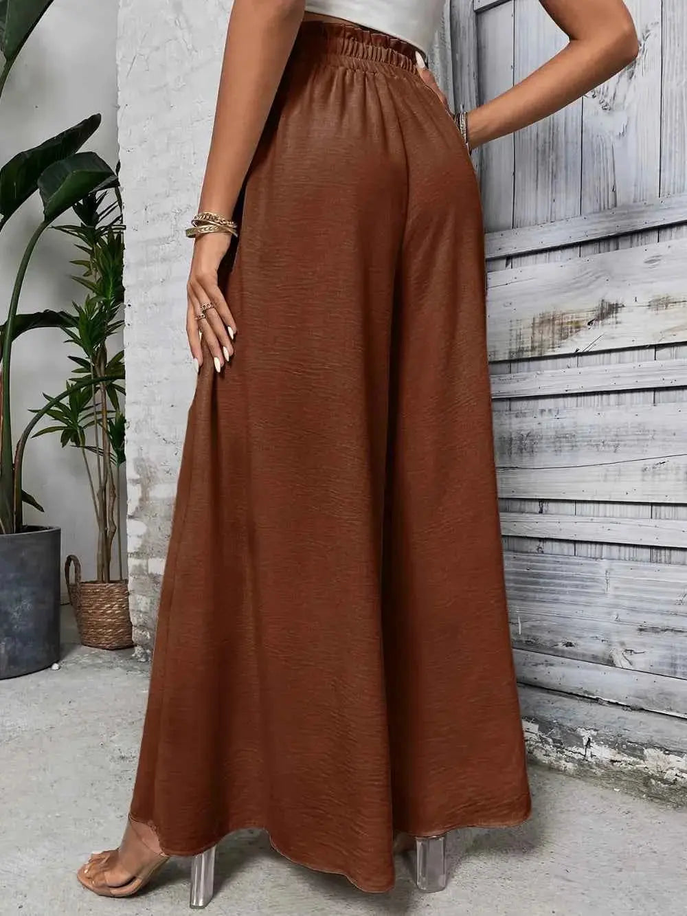 High Waist Wide Leg Pants