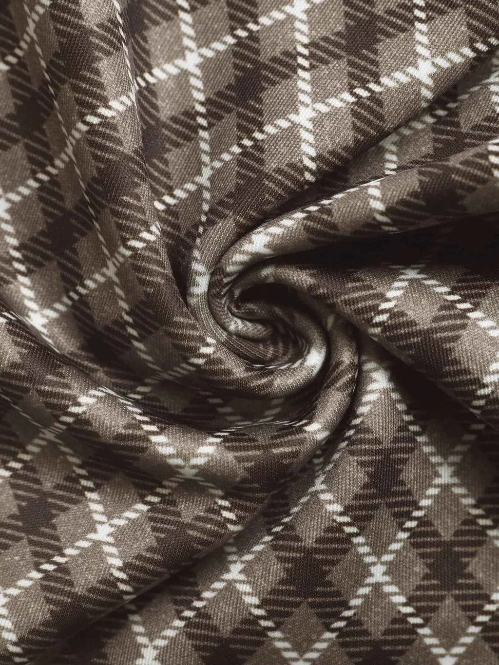 Plaid High-Waisted Wide Leg Pants.