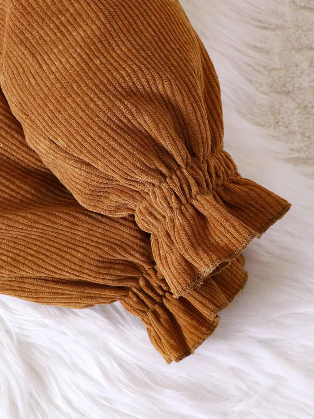 Children's Ruffled Hem Corduroy Pants