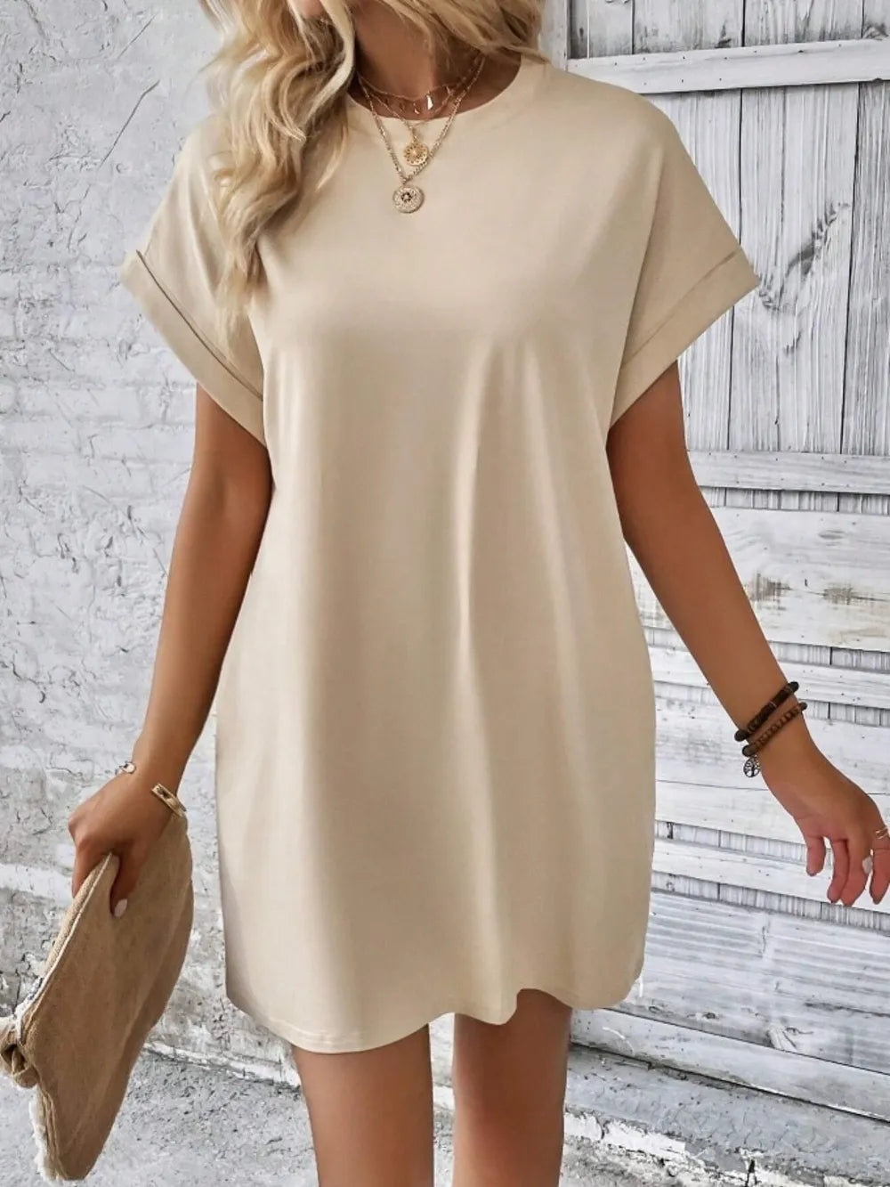 Casual Short Sleeve Dress.