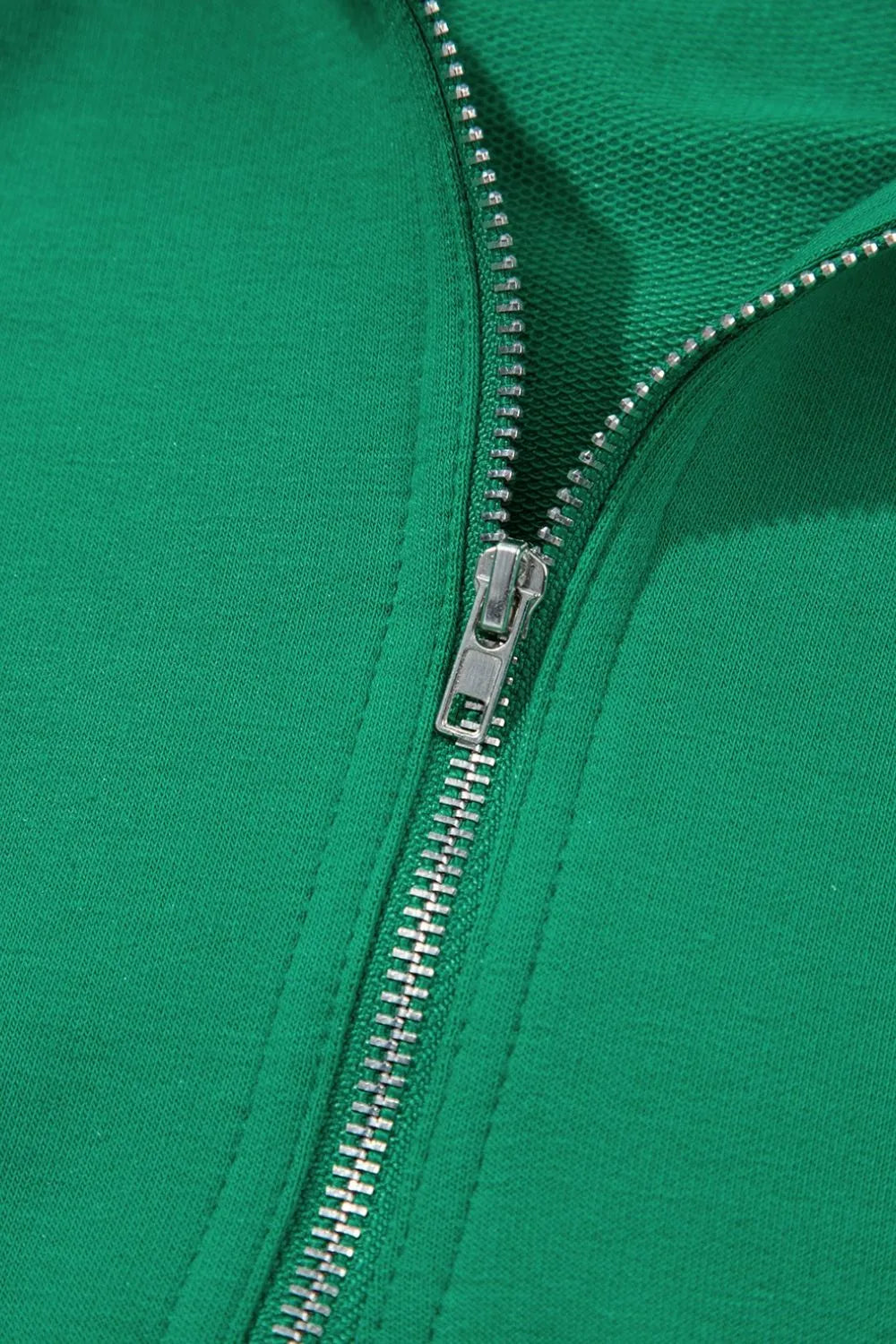 Frill Zip Front Puff Sleeve Top and Skort Set.