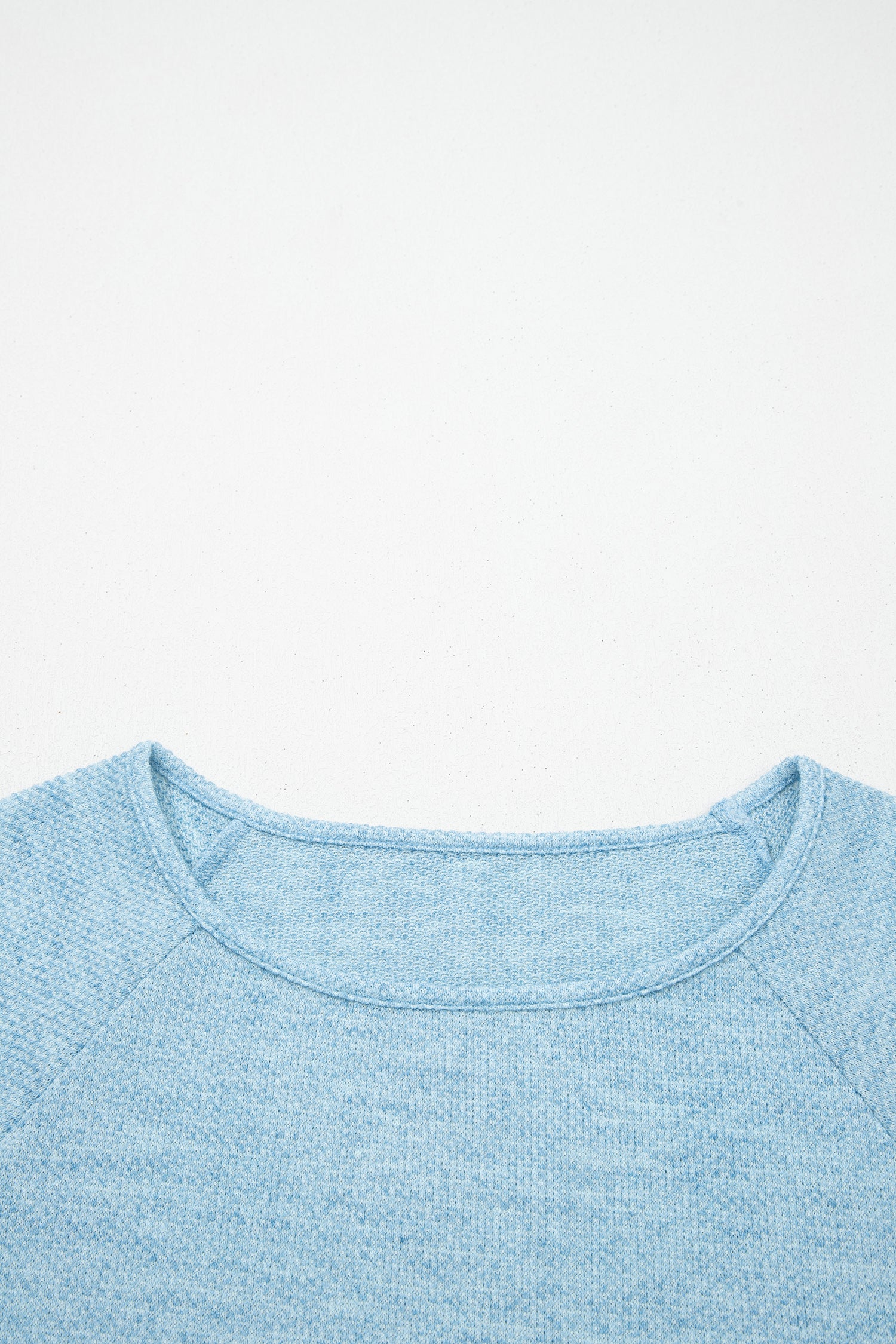 Myosotis Textured Raglan Sleeve Knit Loose Top