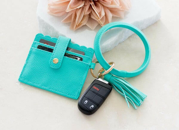 Key Ring ID Wallet Bracelet.