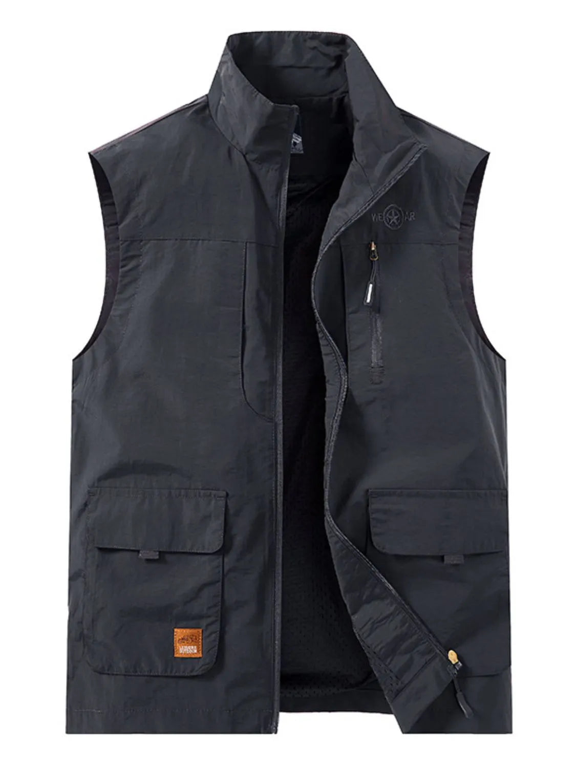 Men's Plus Size Zip Up Vest.