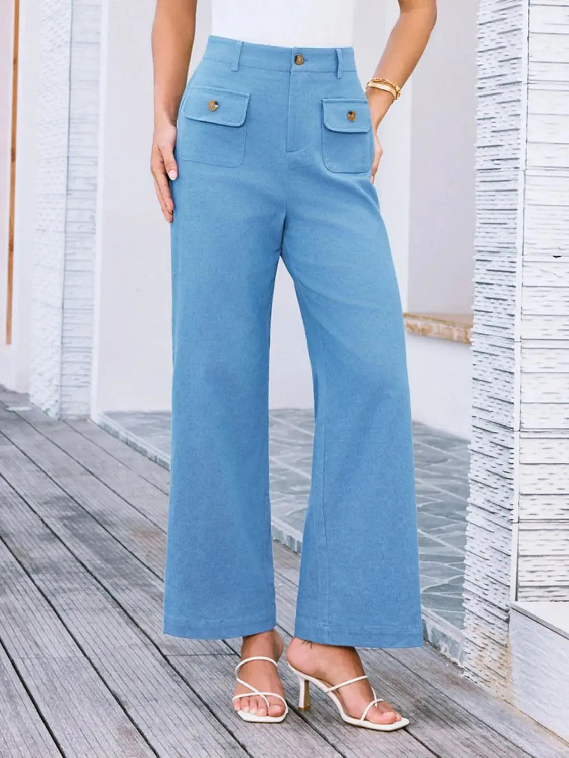 High Waist Wide Leg Pants.