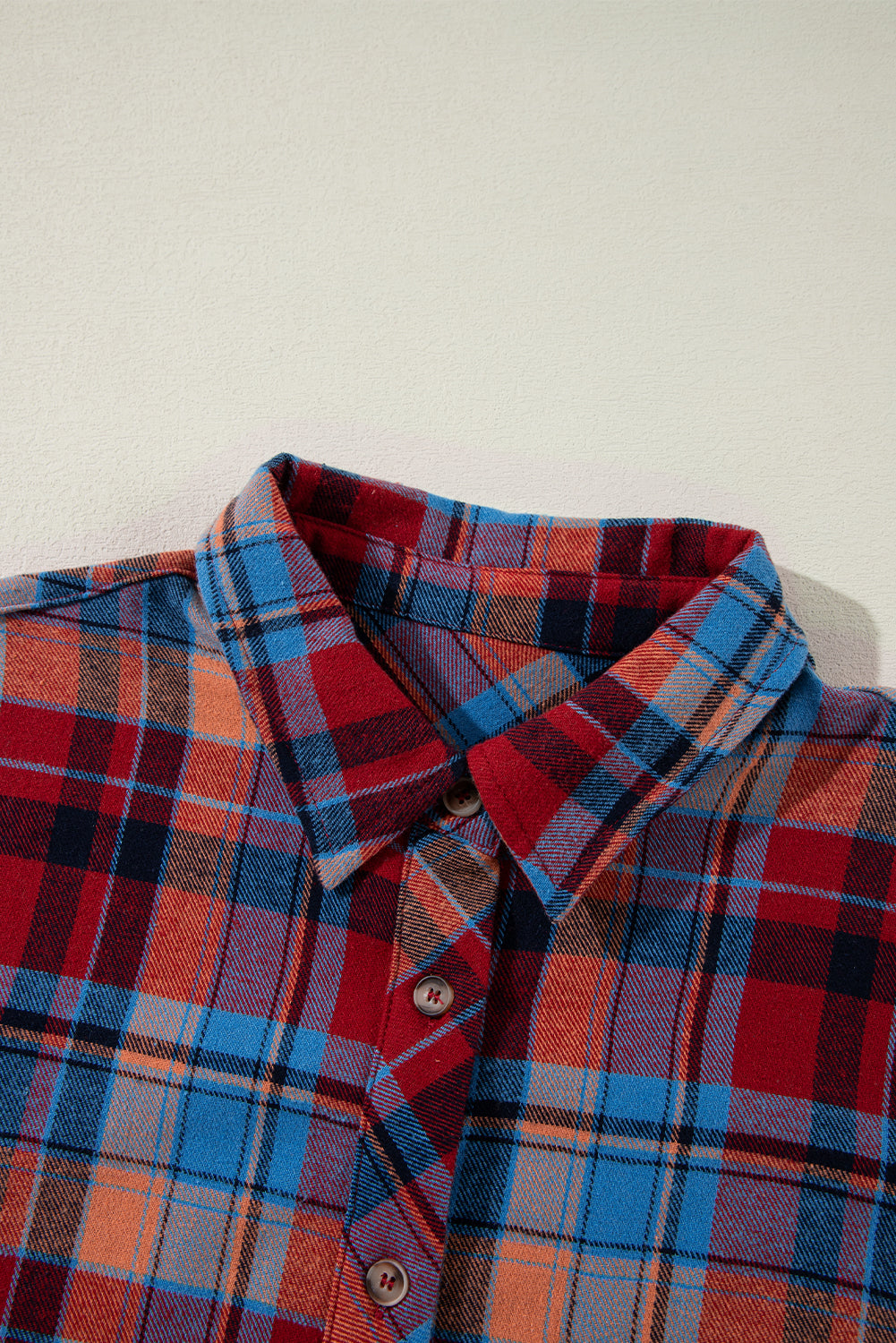 Red Plaid Print Loose Vintage Shirt Dear-Lover Dropshipping