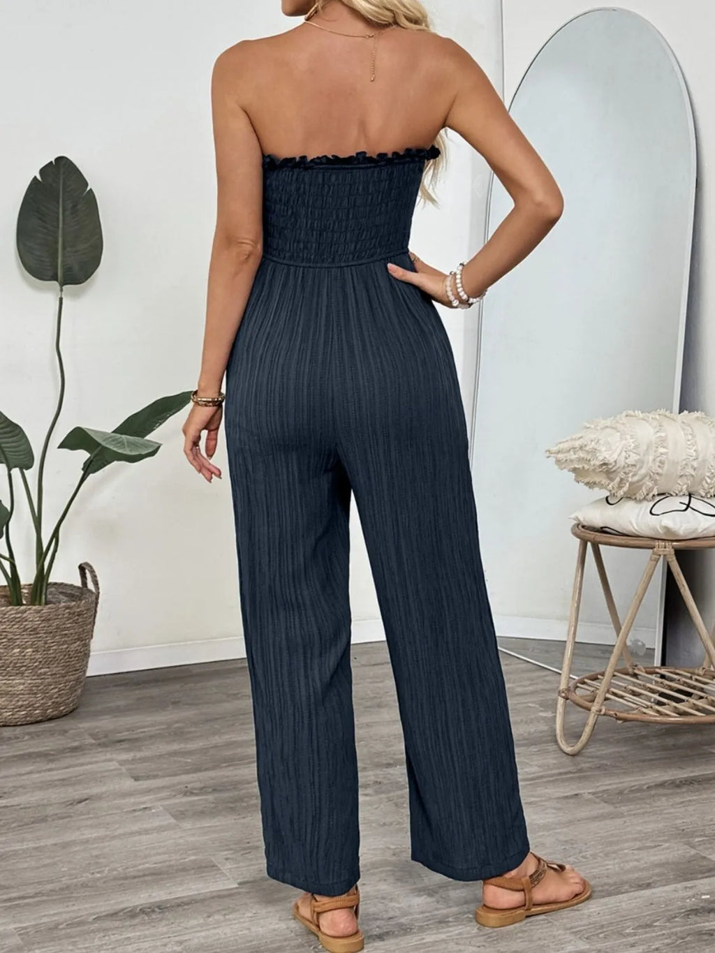 Tube Wide Leg Jumpsuit.