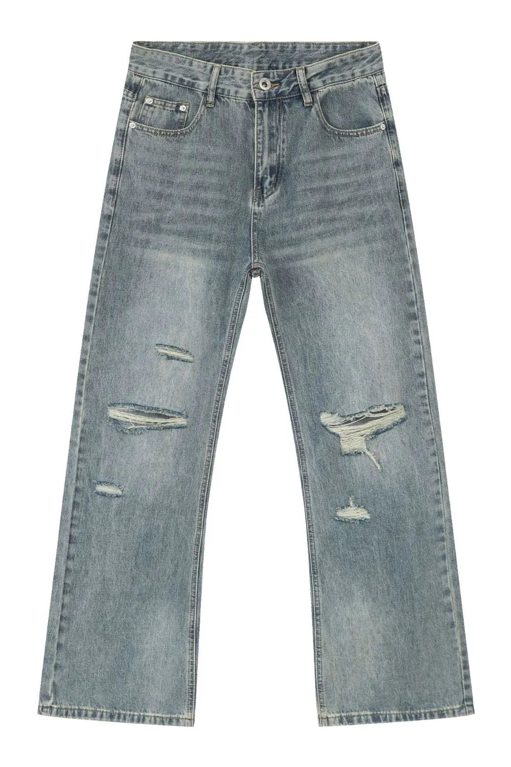 Men's Distressed Jeans.