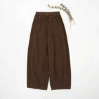 Linen Wide Leg Pants for Women, Plus Size Casual Versatile Slimming Trousers