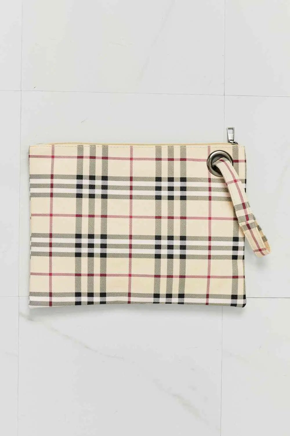 Carry Your Love Plaid Wristlet.