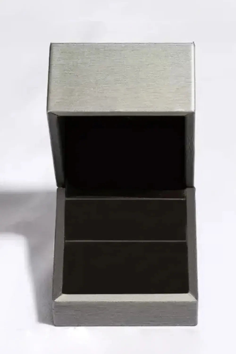 925 Sterling Silver Inlaid Zircon Square Ring.