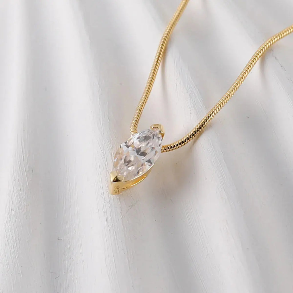 1 Carat Moissanite 925 Sterling Silver Necklace.