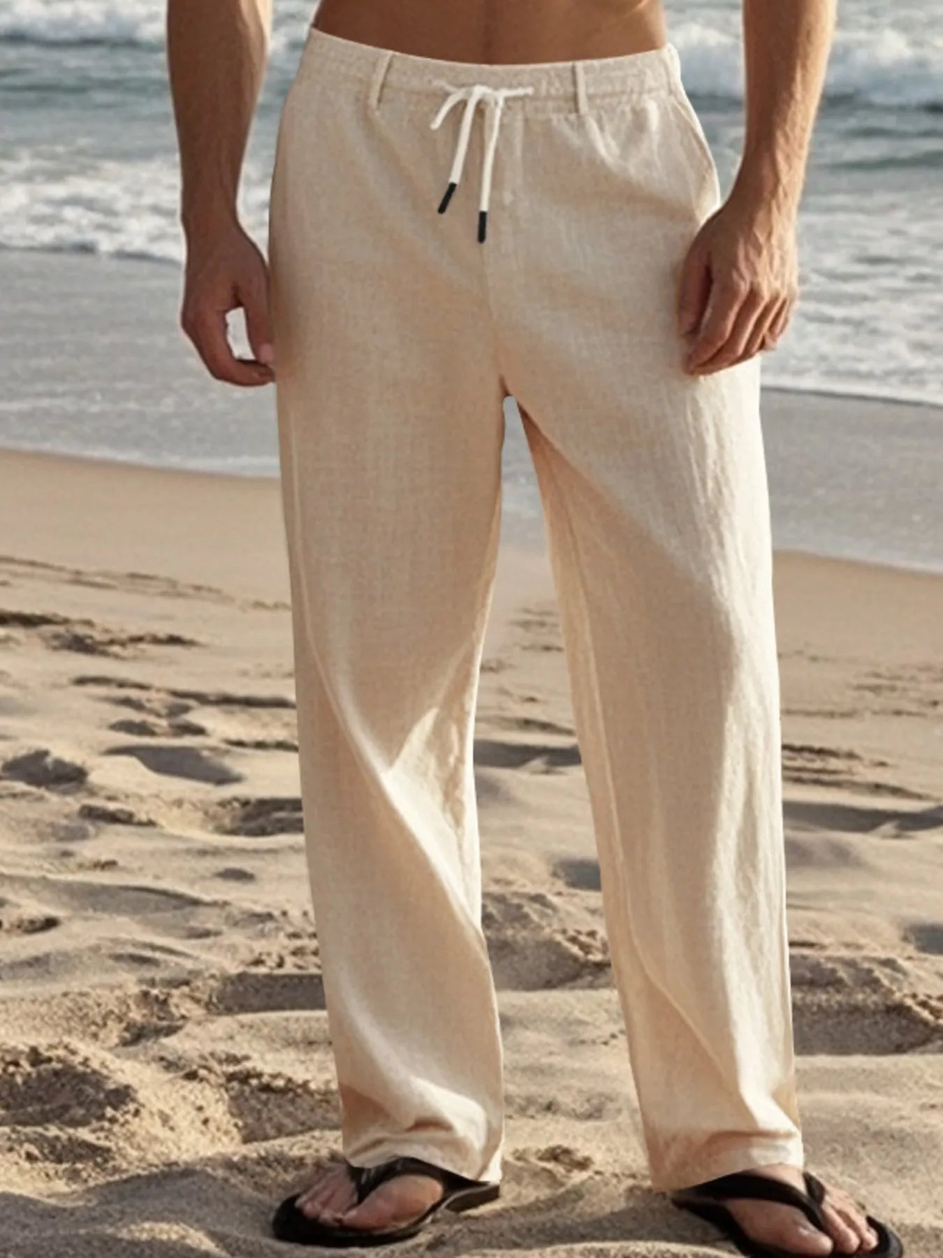 Men's Full Size Casual Drawstring Pants Plus Size.