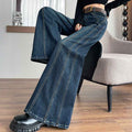 Fashionable Relaxed-fit Figure-flattering Wide-leg Flare Pants