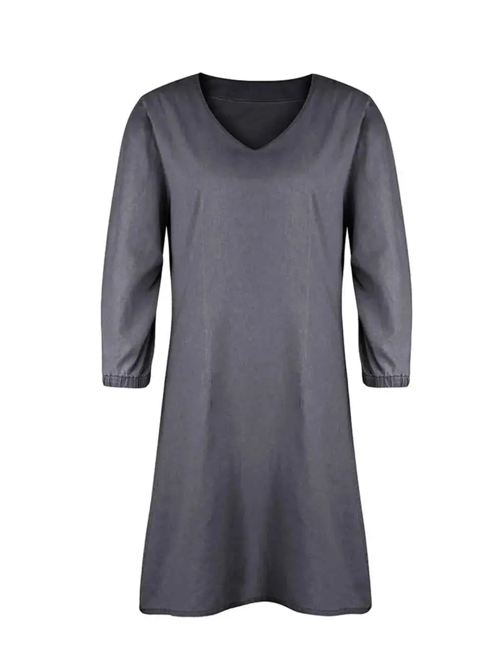 V-Neck Half Sleeve women Dress.