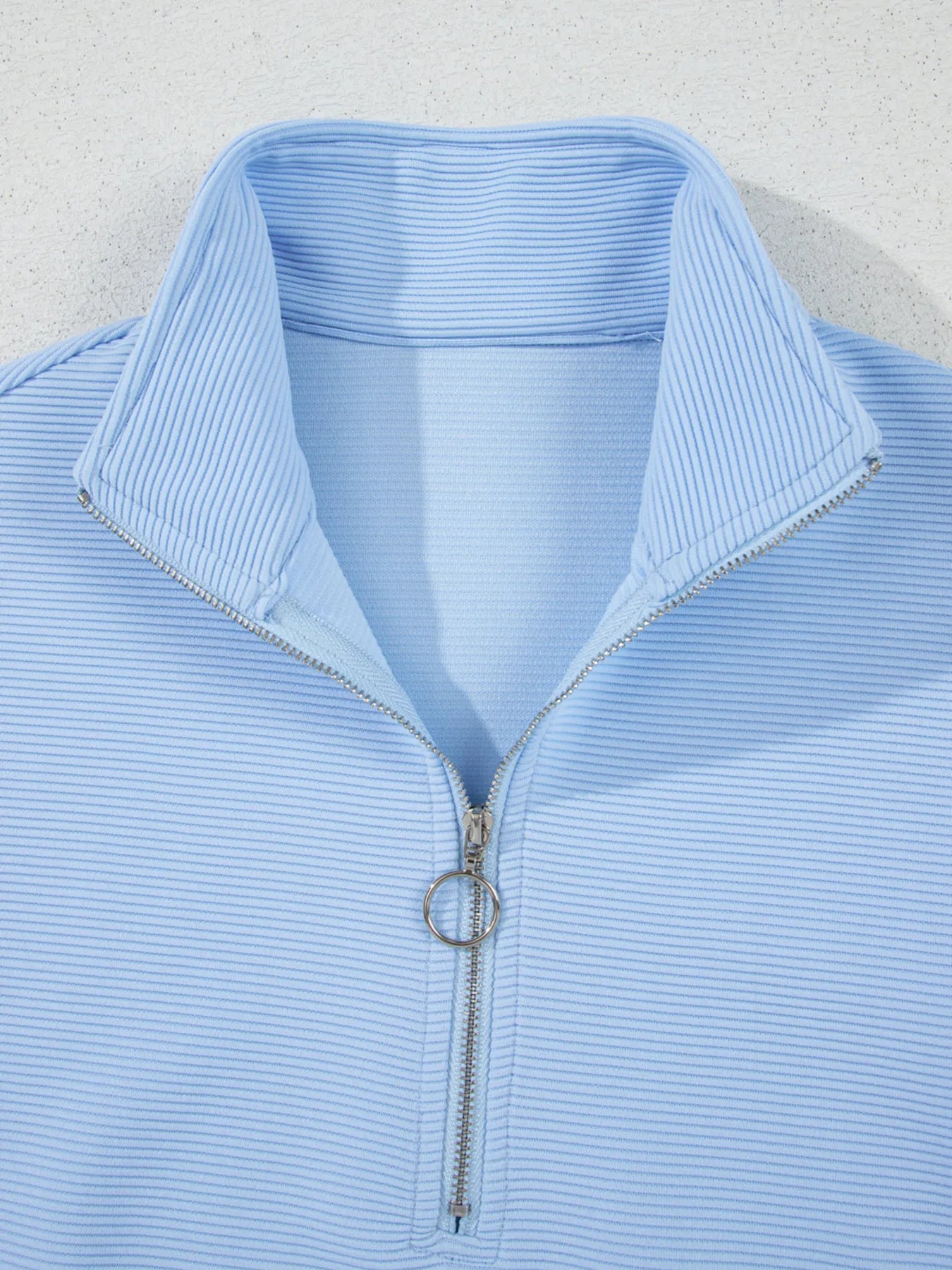 Half Zip Short Sleeve Polo and Shorts Set.