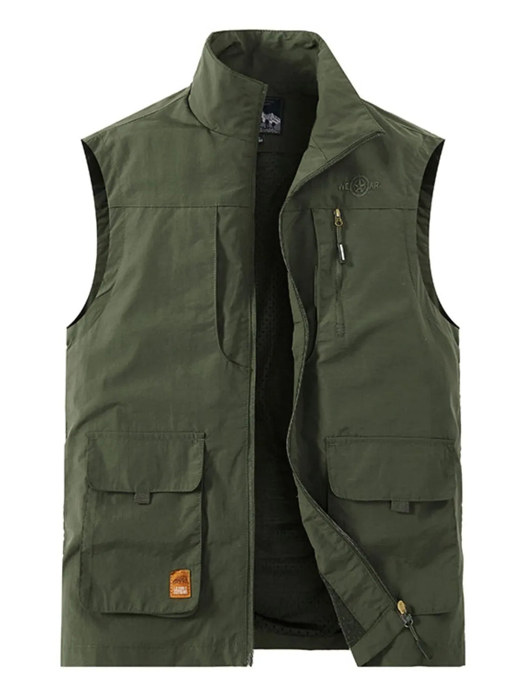 Men's Plus Size Zip Up Vest.