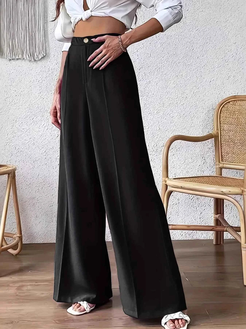 High Waist Wide Leg Pants