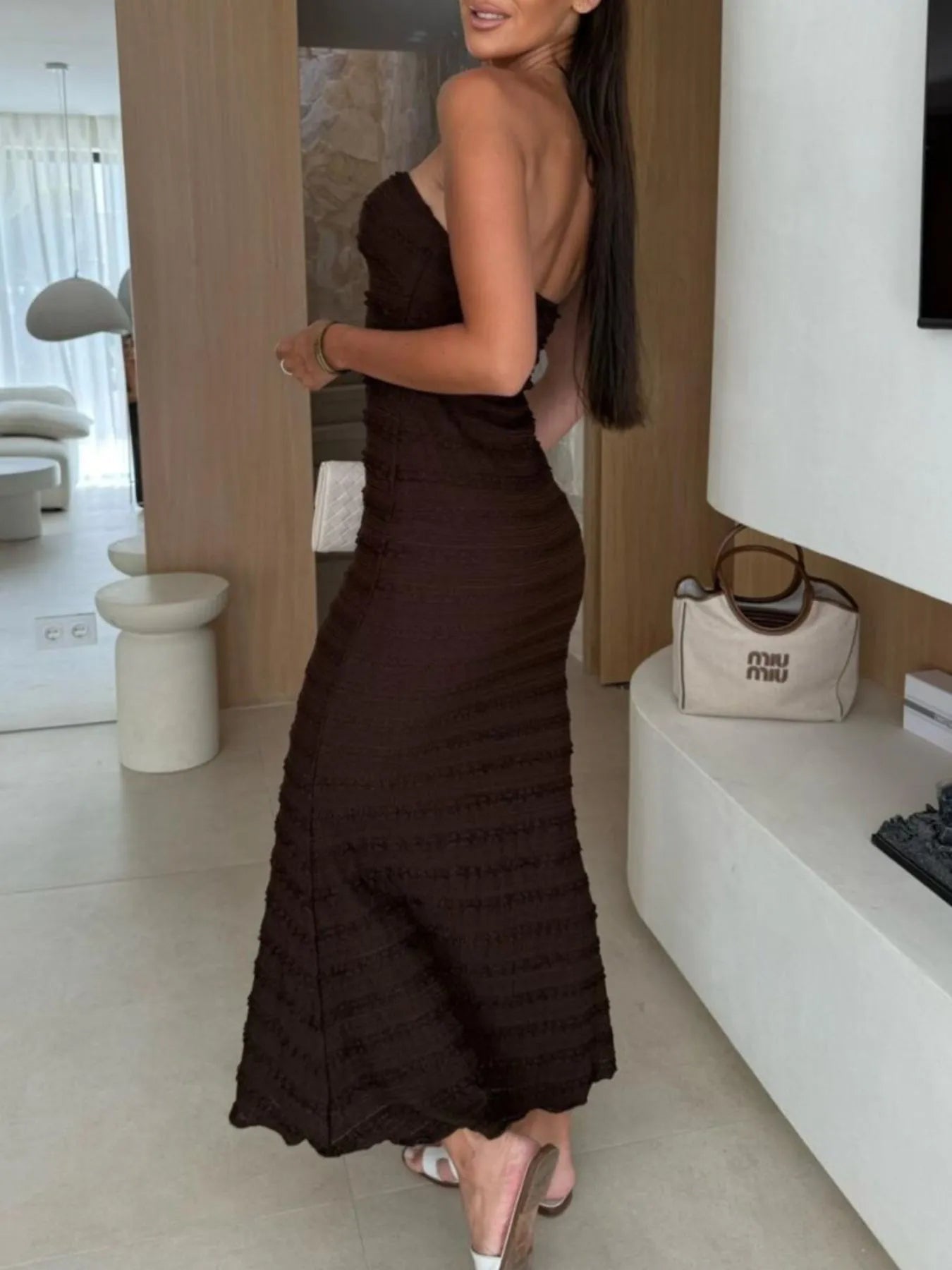 Sweetheart Neck Tube Maxi Dress.