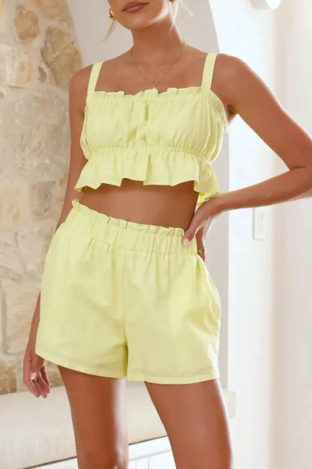 WOMEN Cami and Shorts Set.
