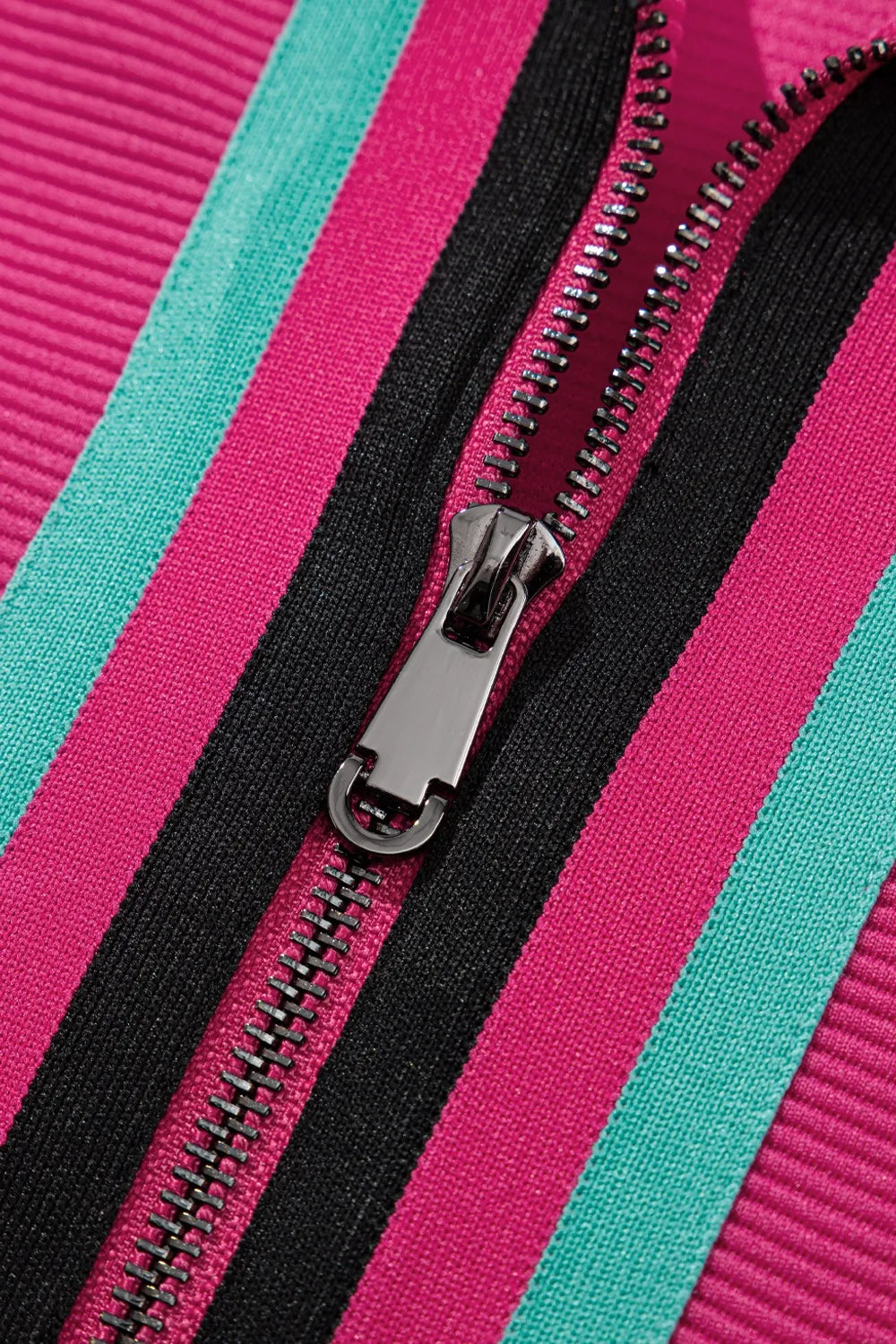 Flutter Sleeve Zipped Collar Top and Short Set.