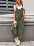 Lovelet Knotted Strap Overalls with Pockets.
