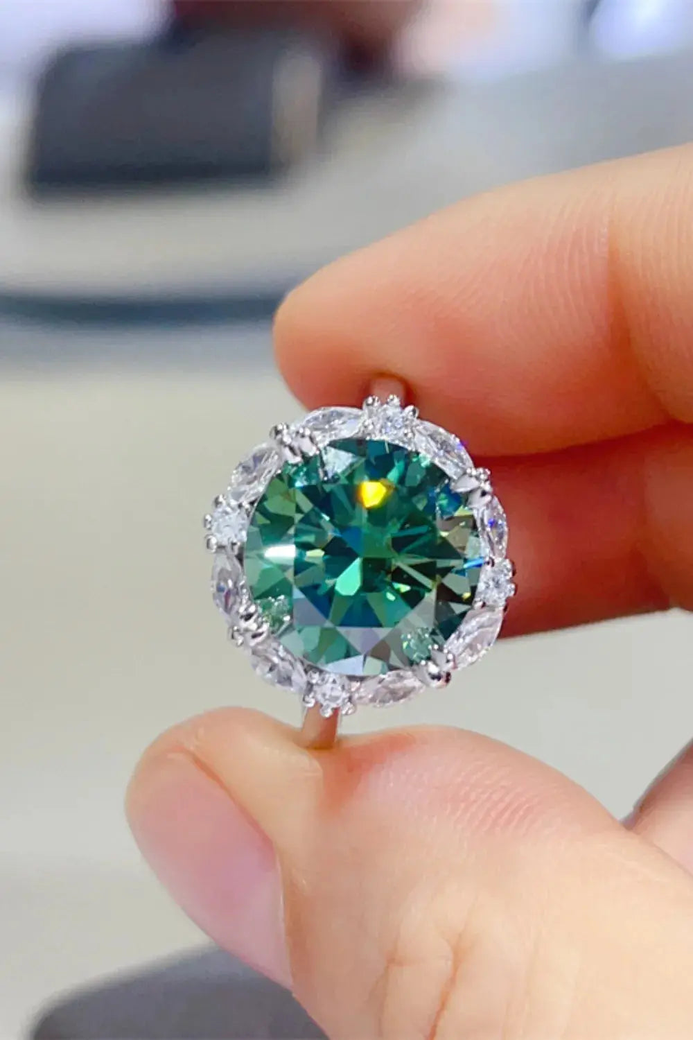 5 Carat Moissanite 925 Sterling Silver Ring.